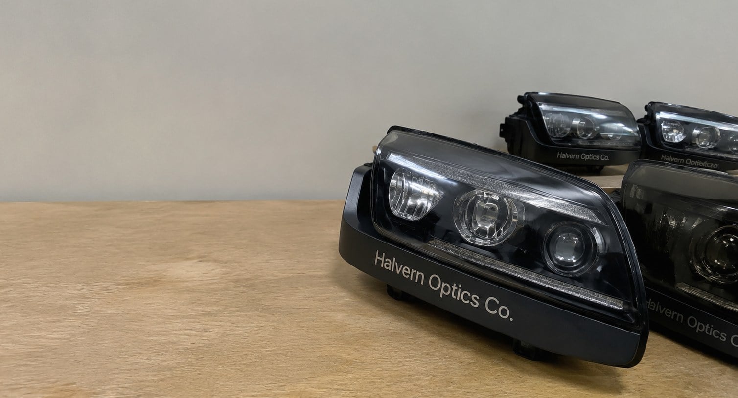 Custom printed headlights with logo