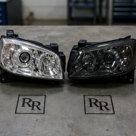 Customized headlights for restyling and retrofit shops