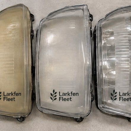 Headlights with logo printing